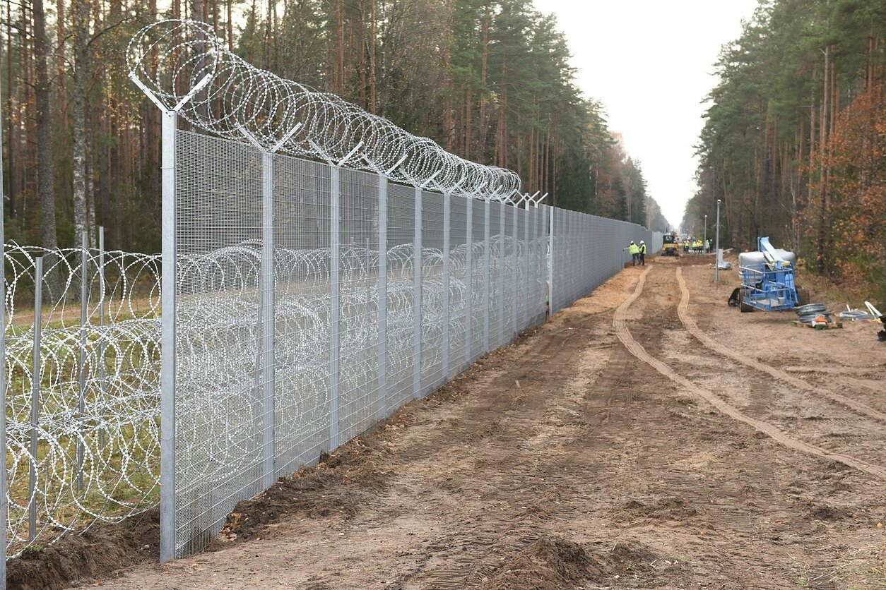 гранична ограда граница литва беларус