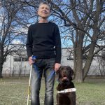 светулки RUN, незрящ, куче водач, бял бастун, сляп човек, слепец