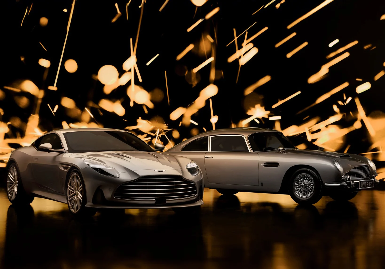 Aston Martin и Джеймс Бонд празнуват 60 години с ексклузивния DB12 Goldfinger Edition