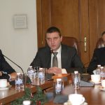 Министерство на финансите се проведе брифинг след среща на министър Владислав Горанов с председателя на УС на Фонда за гарантиране на влоговете в банките Радослав Миленков и ръководителите на банките