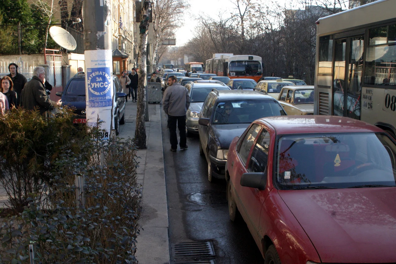 Протест на таксиметровите шофьори