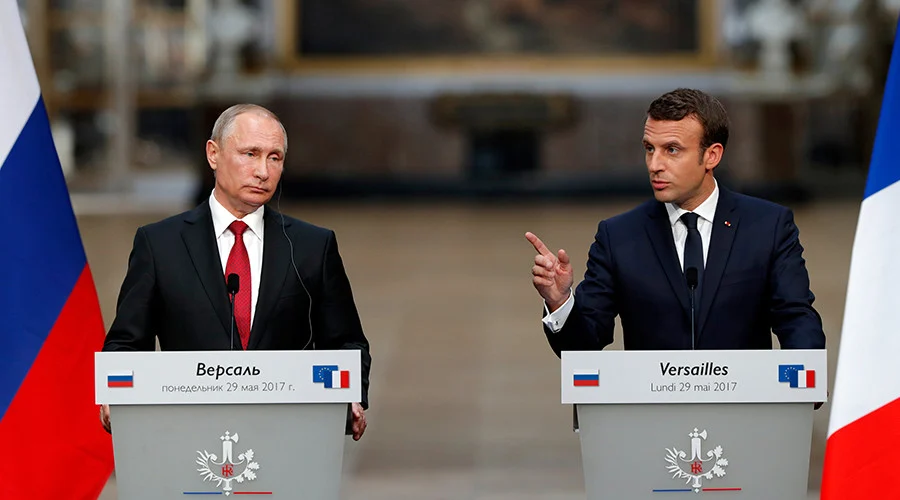 макрон путин