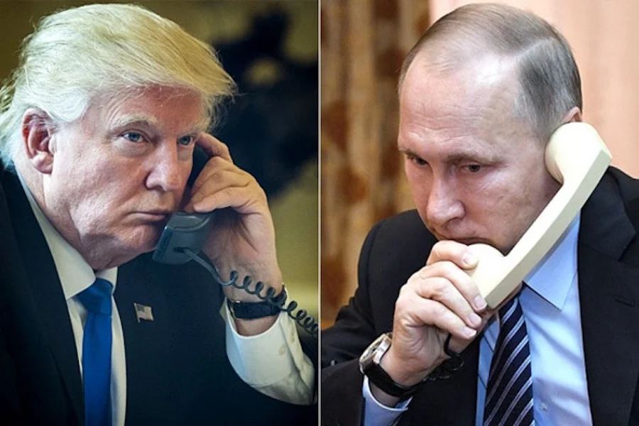 тръмп путин телефон