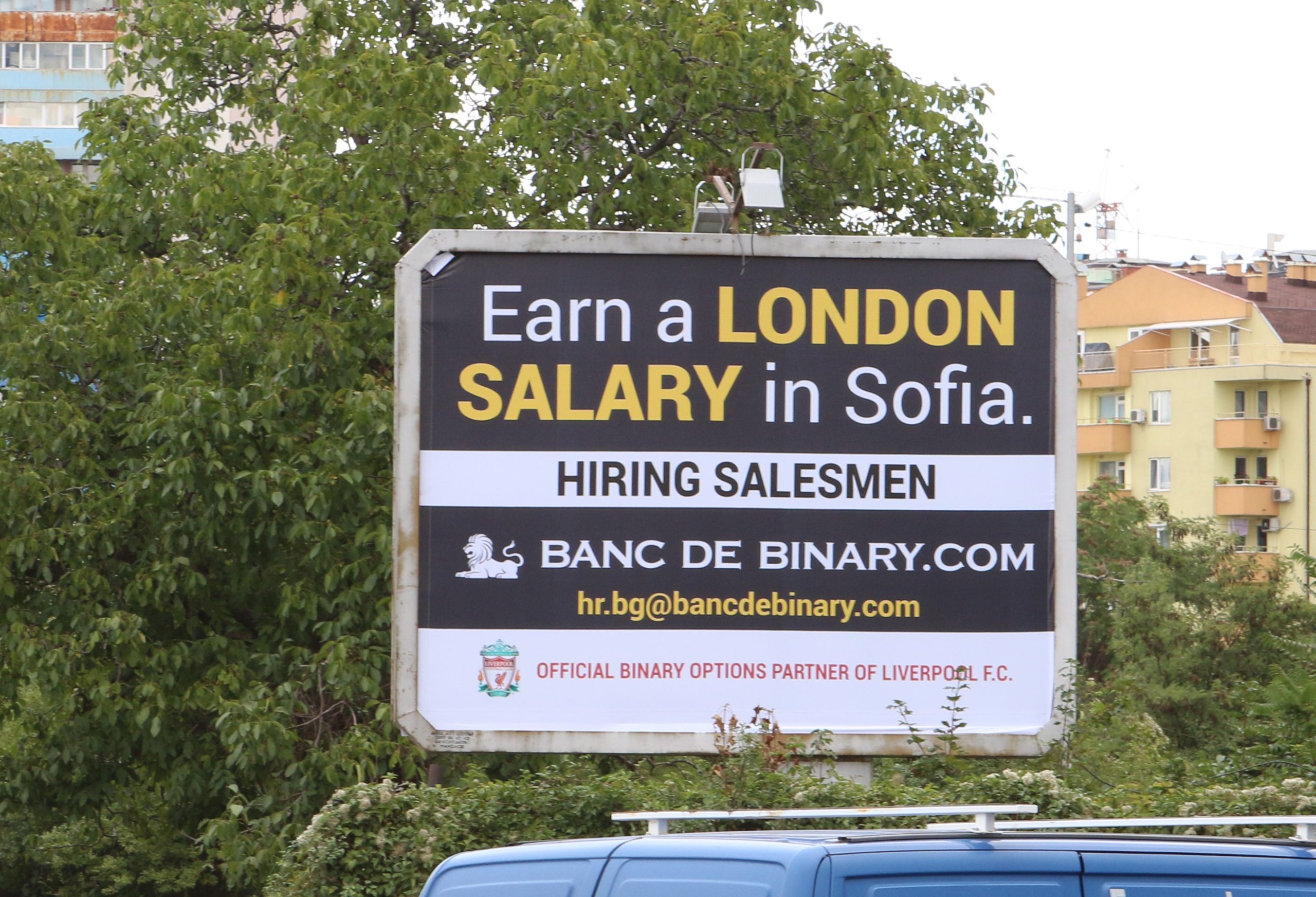 Билборд Banc de binary.com
