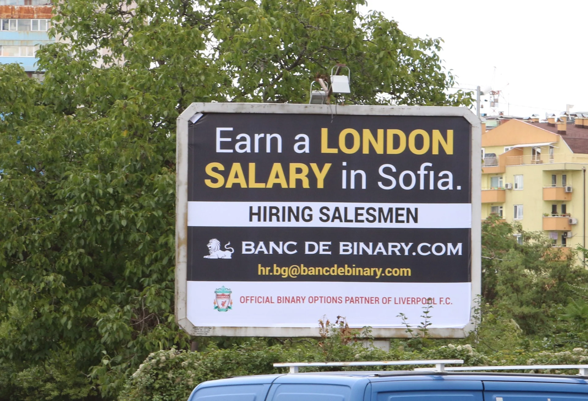 Билборд Banc de binary.com