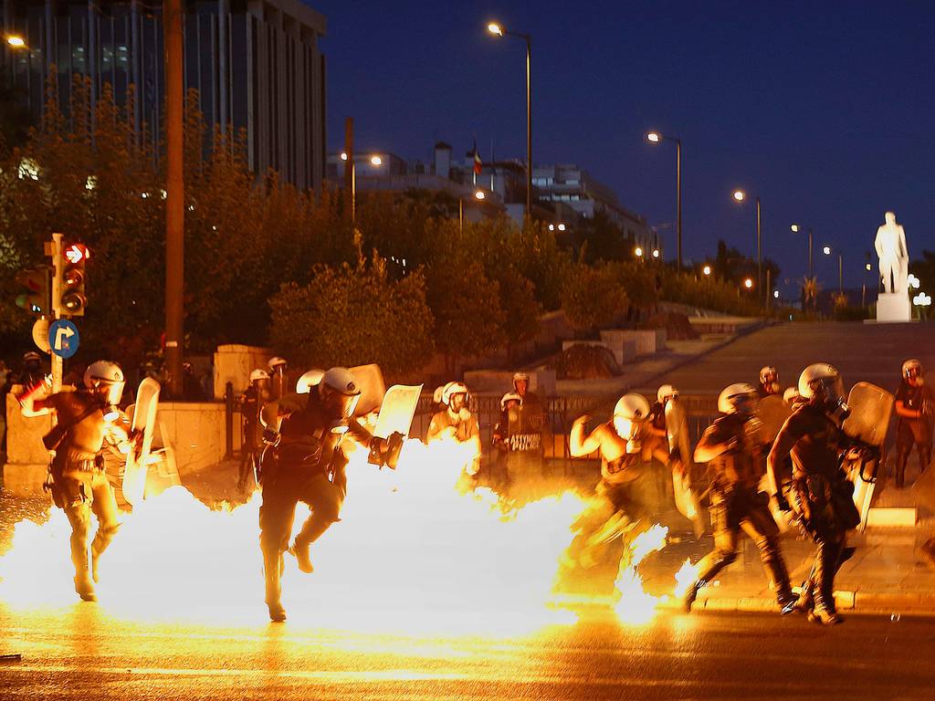 атина протест гърция