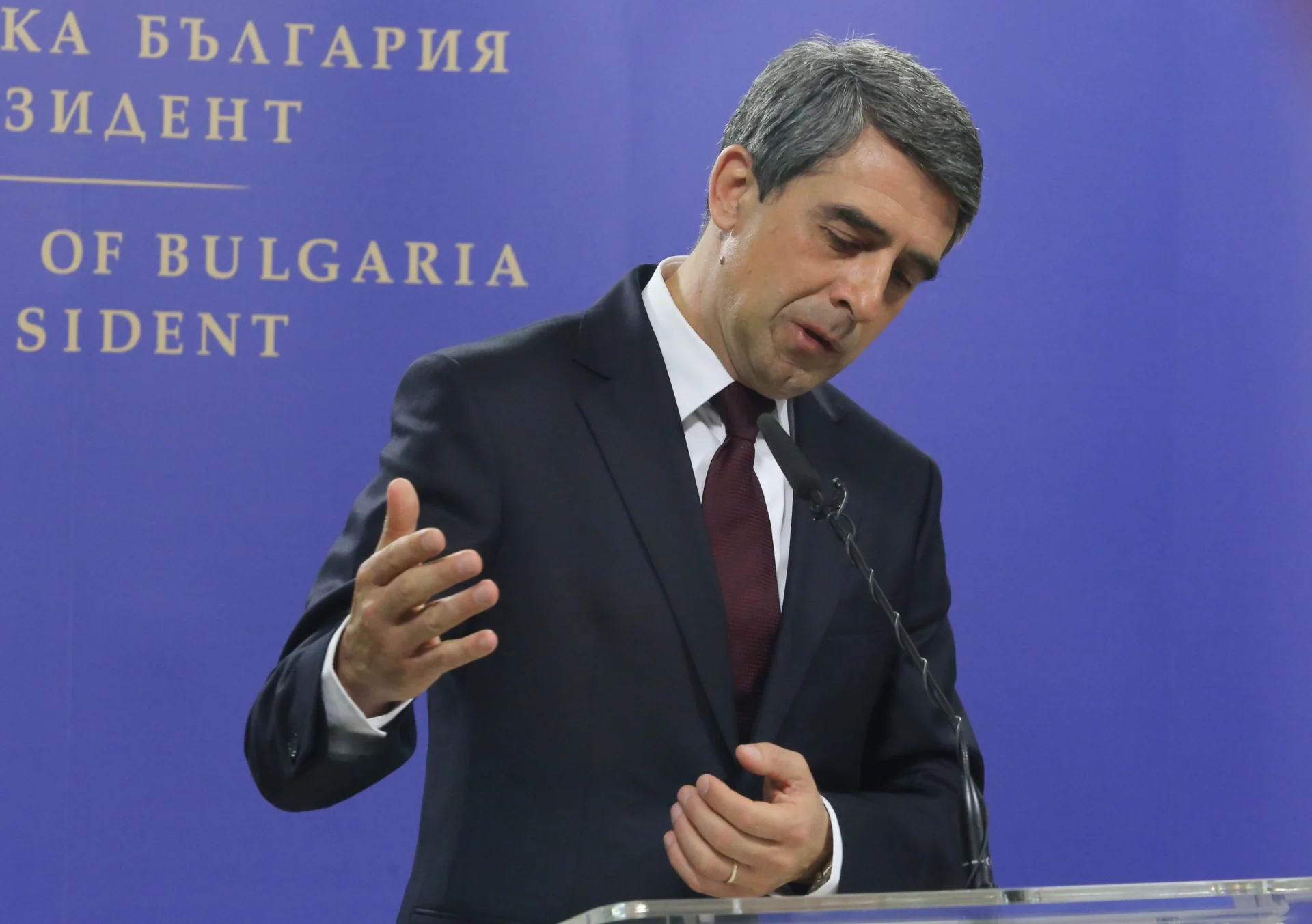 Росен Плевнелиев даде брифинг по повод окончателните резултати от провелия се на 25 октомври