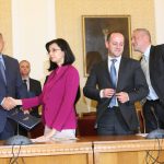 ПарламентПодписване на споразумение за коалиционно правителство между ГЕРБ НФСБ Реформаторски блок