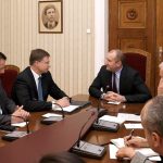 Президентът Румен Радев и заместник-председателят на ЕК Валдис Домбровскис