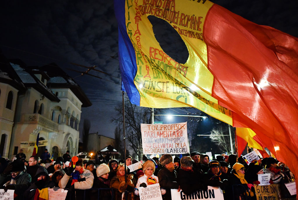 протест румъния