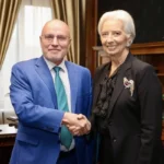 Кристин Лагард се срещна с управителя на БНБ Димитър Радев