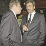 Председателят на надзорния съвет на Корпоративна банка Цветан Василев обсъжда стратегията за развитие на “Креди Агрикол България” с главния й изпълнителен директор Атанасиос Петропулос.