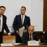 Даниел Митов (първи вляво) на Заседание на Комисията за контрол над службите за сигурност