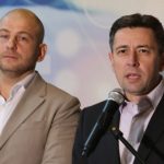 Михаил Стойнов (вляво) и Ангел Петров в МЕУ