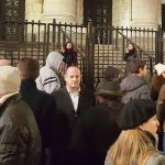 Радан Кънев на протест пред Съдебната палата след промените в конституцията