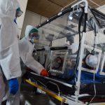 Учение на летище София за болни от коронавирус