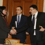 Парламент Временна комисия за проучване на финансовото състояние на пенсионноосигурителните дружества и управляваните от тях универсални и професионални пенсионни фондове и прилагането на регулаторната рамка  Комисия по финансов надзор Стоян Мавродиев - предс на КФН Корнелия Нинова - предс. на временната комисия