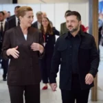 Мете Фредериксен и Володимир Зеленски