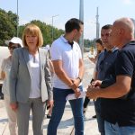 Йорданка Фандъкова направи проверка ремонт на ремонта на трамвайния релсов път и подлеза на бул."България" при кръстовището с бул. „Акад. Иван Евстратиев Гешов“