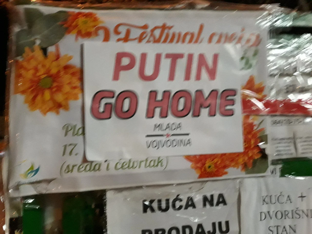 млада войводина надпис путин