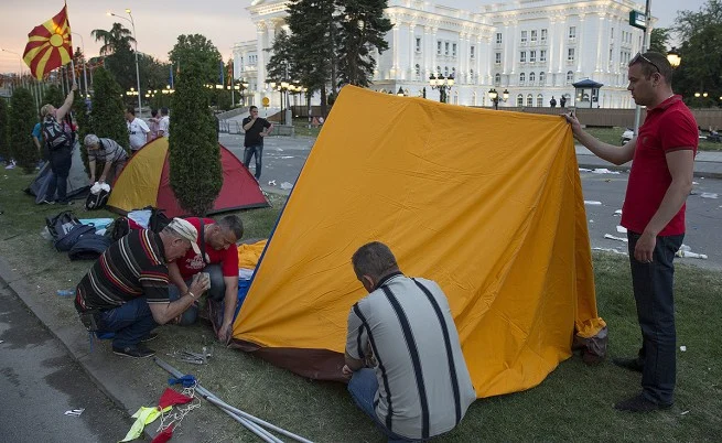 протести македония
