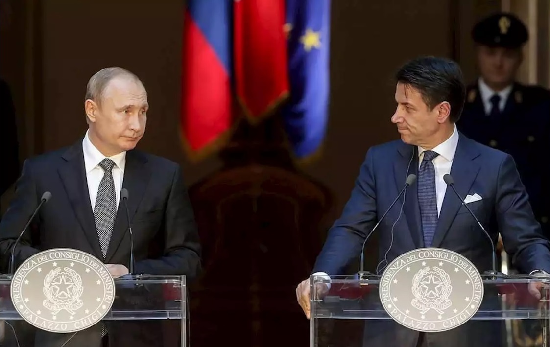 Владимир Путин Джузепе Конте