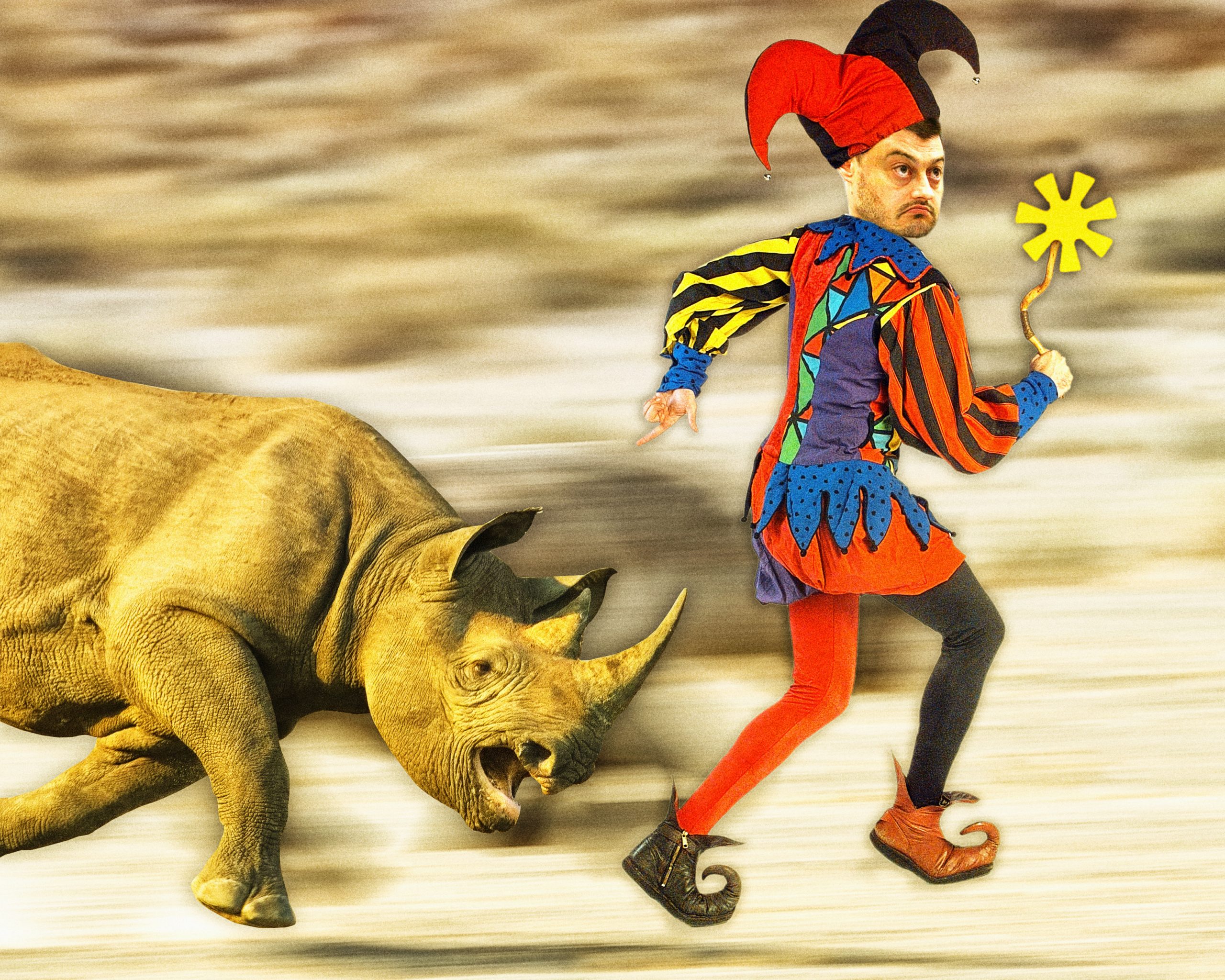 Николай Бареков като шут