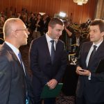 Десета среща на бизнеса с правителството Димитър Радев - управител на БНБ Владислав Горанов - министър на финансите Петър Андронов - председател АББ