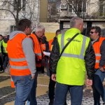 Протест пътни строители