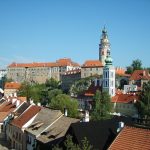 историческият център със замък на град Чески Крумлов