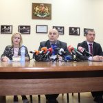 Пресконференция на специализираната прокуратура Иван Гешев – ръководител на Специализираната прокуратура Сийка Милева – наблюдаващ прокурор Христо Попов – зам.-директор на Института по археология с музей към БАН съкровище златно
