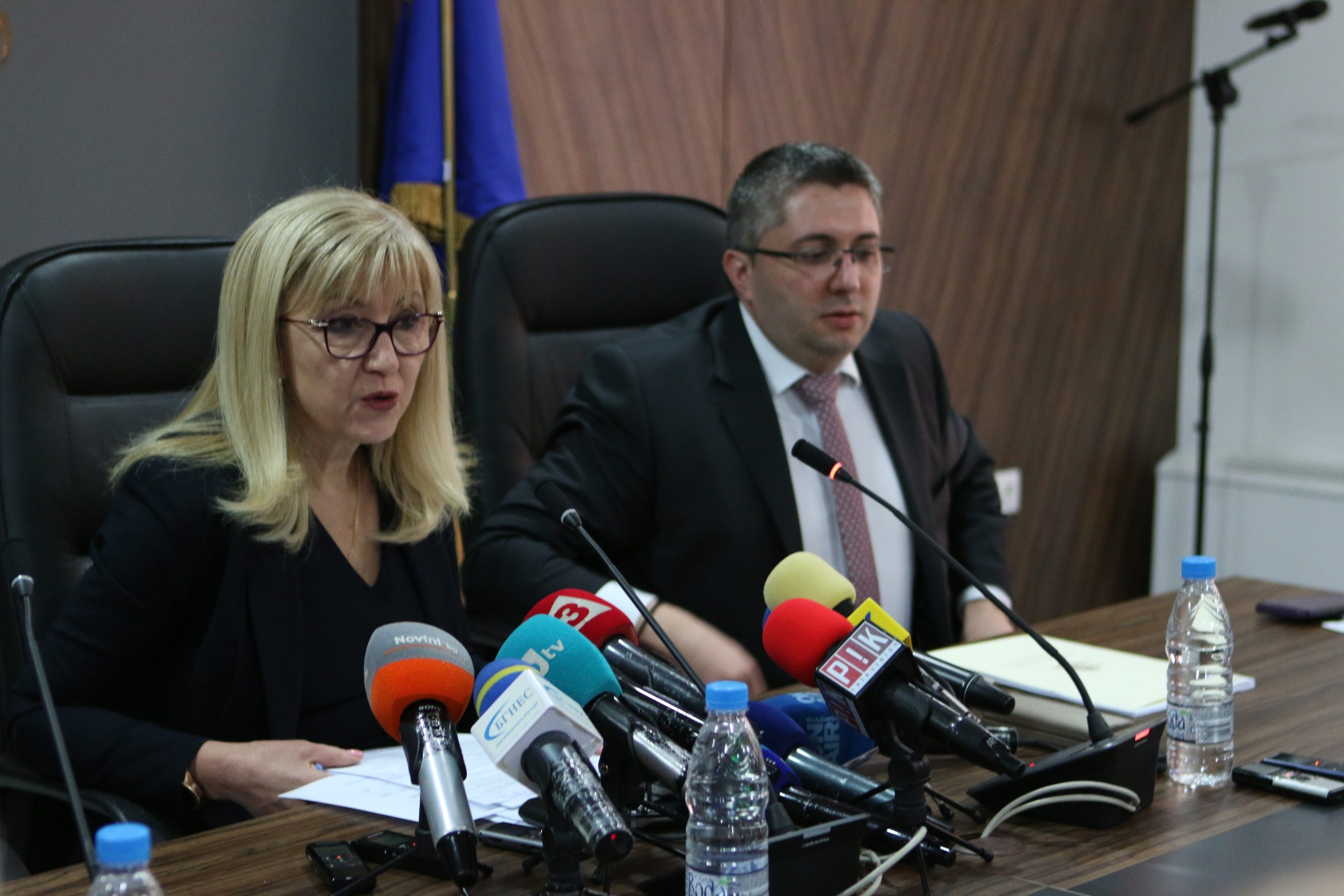 МРРБ пресконференция за нивото на язовирите Петя Аврамова Николай Нанков