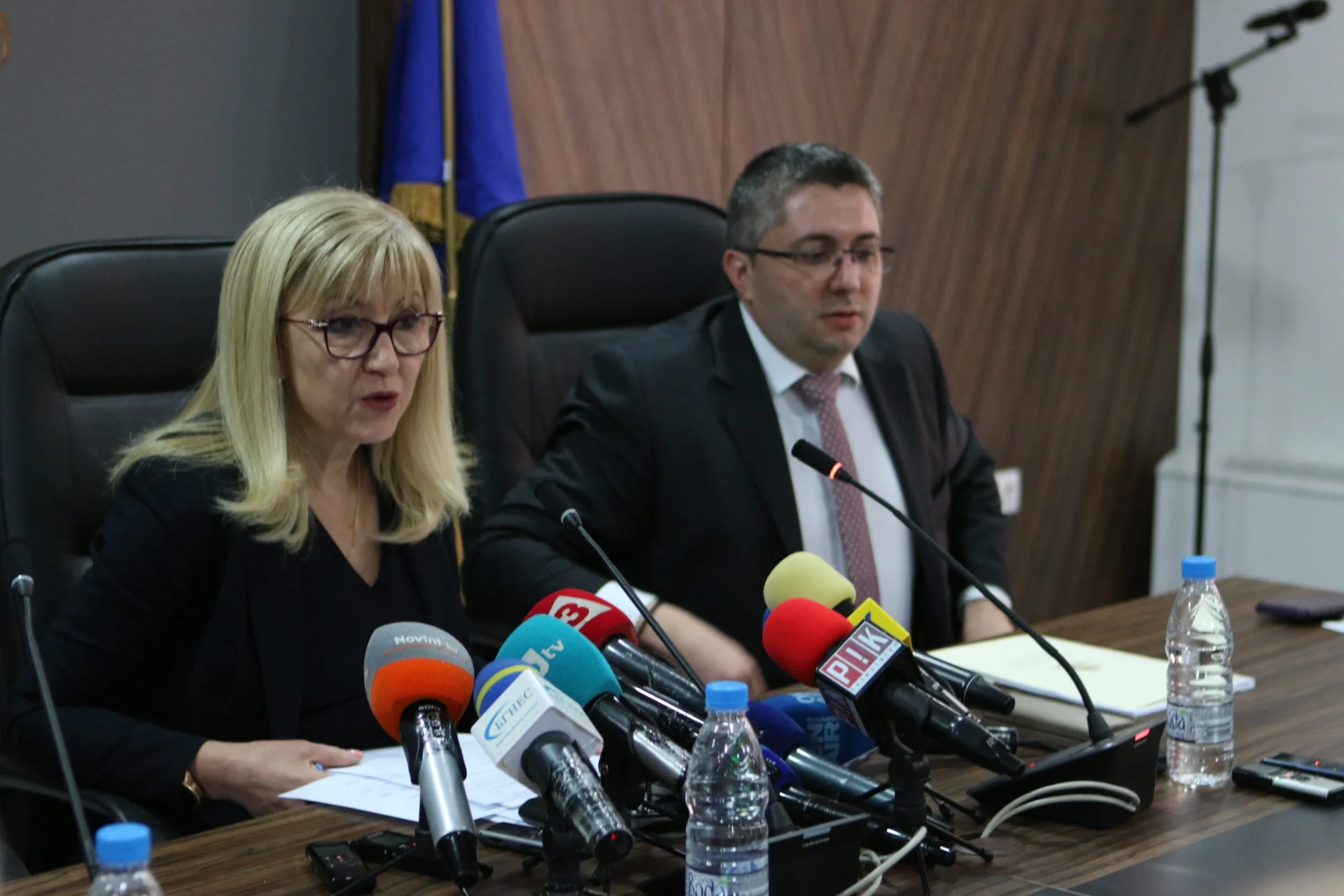 МРРБ пресконференция за нивото на язовирите Петя Аврамова Николай Нанков