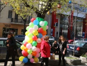 Арт инсталация "Великден" ученици от 30 СОУ