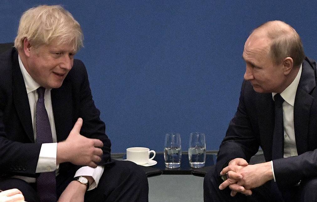 Борис Джонсън Владимир Путин (ТАСС)