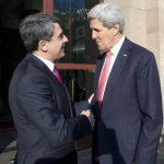 Президентство  президентът на България Росен Плевнелиев и  държавния секретар на САЩ Джон Кери 15.01.2015