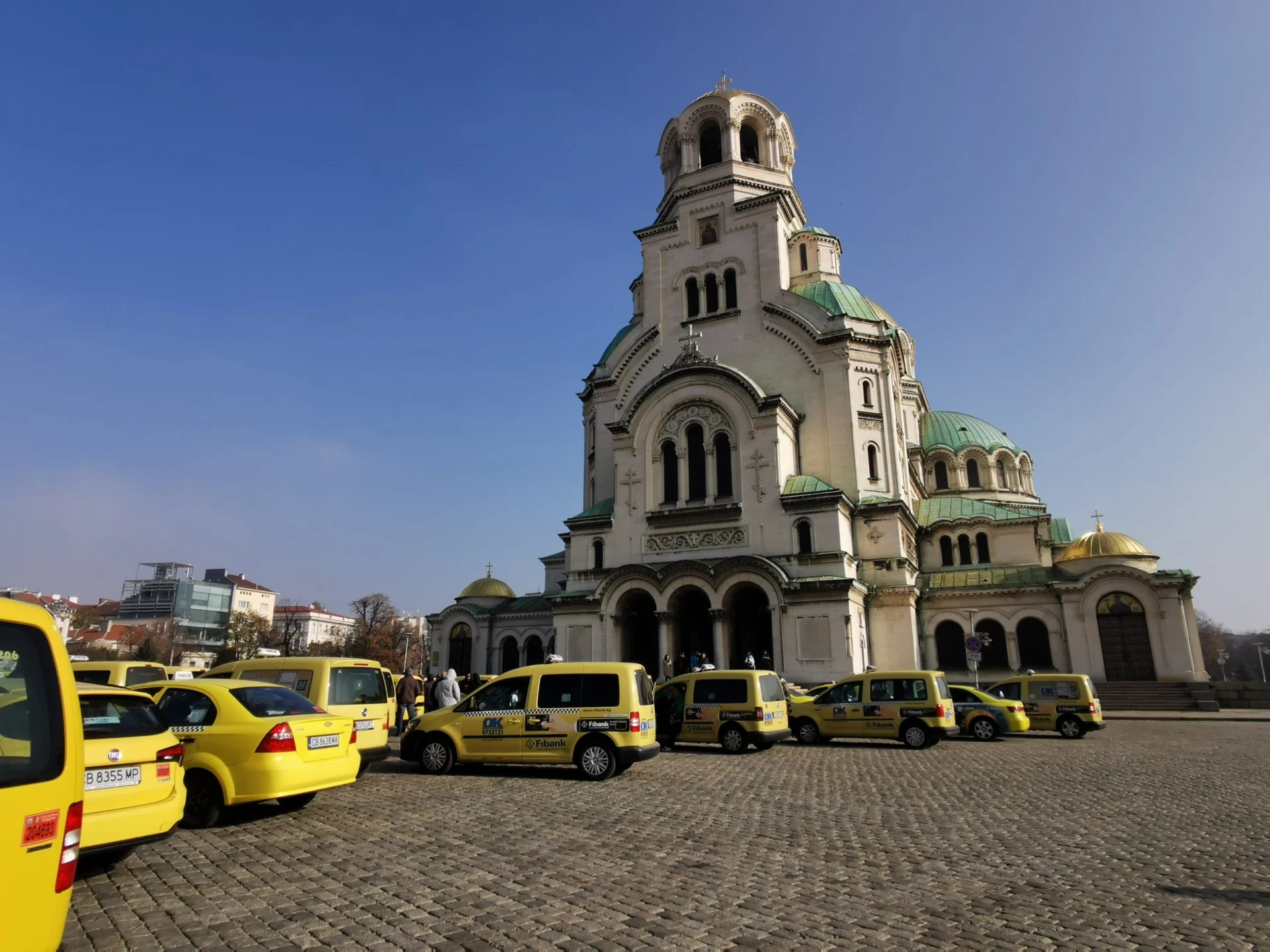 Протест на таксиметровите шофьори