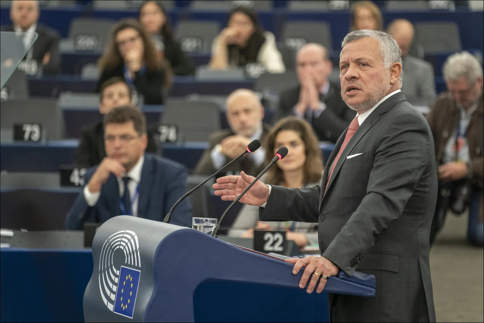 абдула втори II крал на йордания европарламент европейски парламент ЕП
