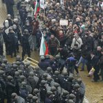 властта, Протест пред Парламента - януарски протести - 14.01.2009