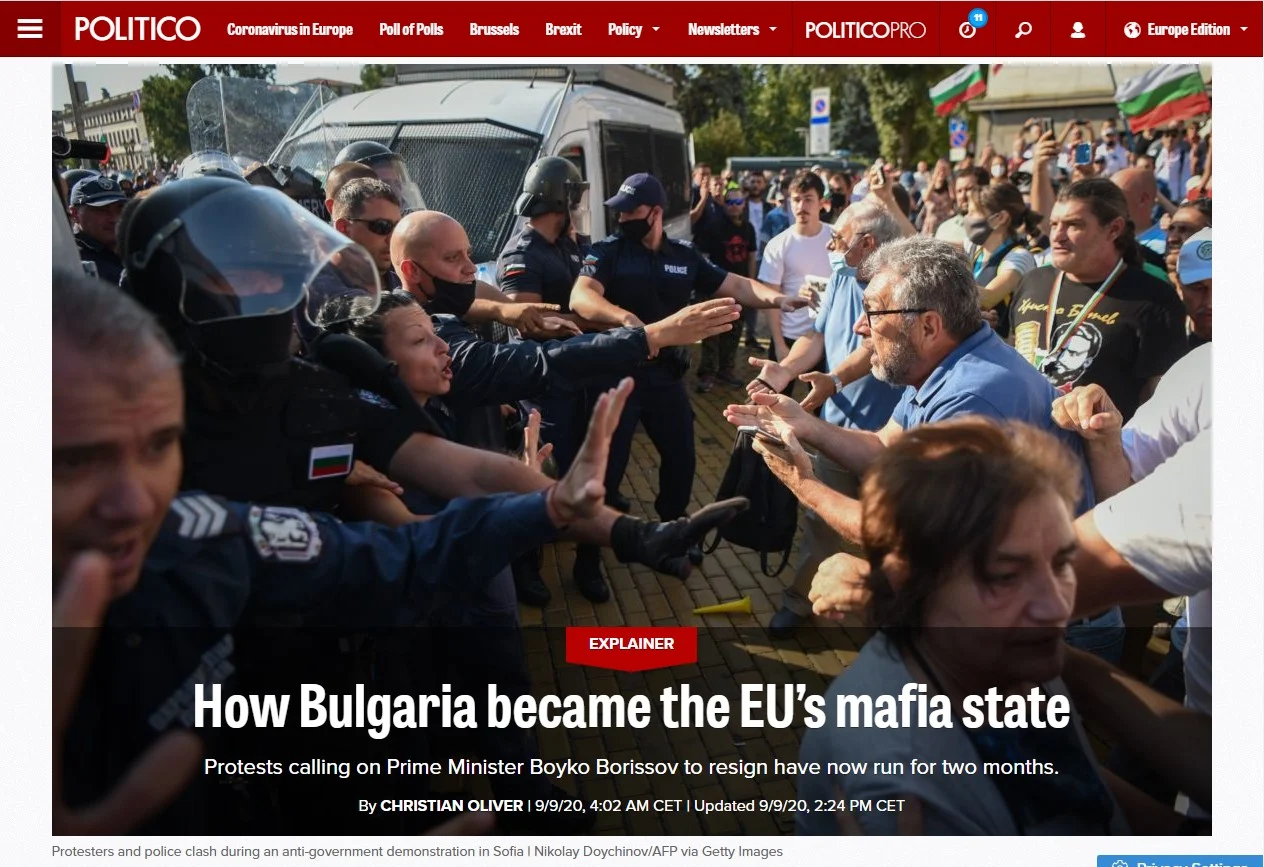 Politico Политико Как България се превърна в мафиотска държава