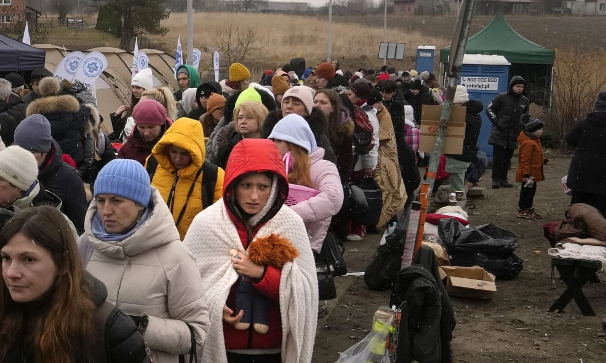 украйна украински бежанци