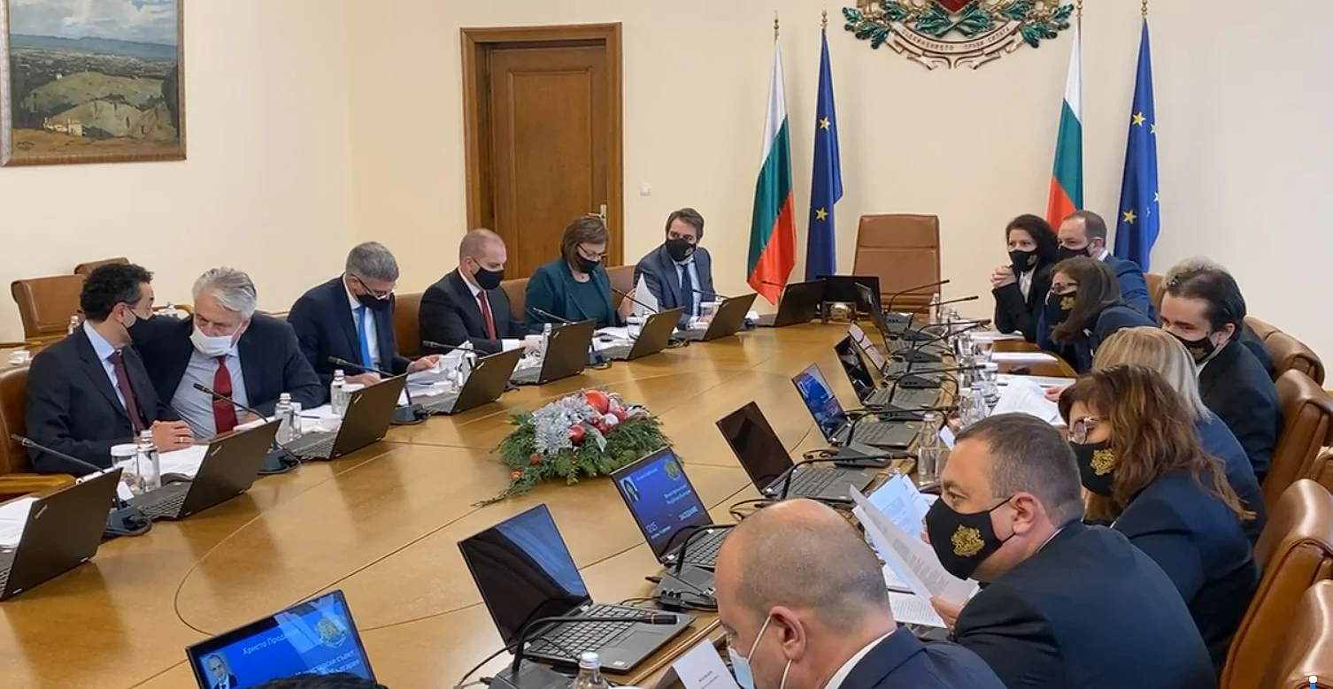 Министерски съвет първо заседание на кабинета Кирил Петков