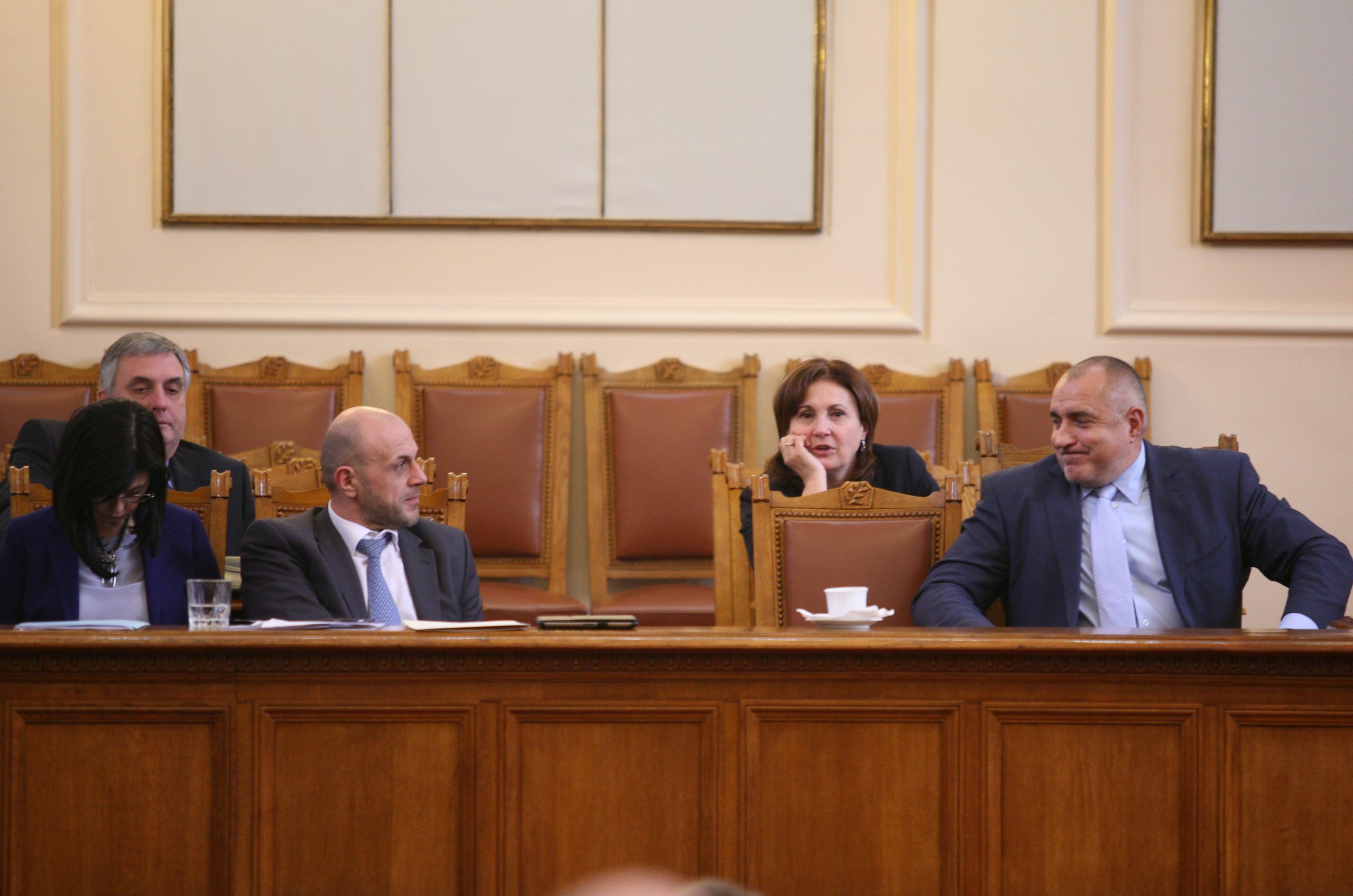 Парламент Бойко Борисов - министър-председател Томислав Дончев - вицепремиер Румяна Бъчварова - вивцепремиер Меглена Кунева - вицепремиер