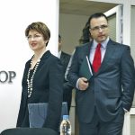 Шефът на КФН Стоян Мавродиев и "петият член" на надзора Антония Гинева