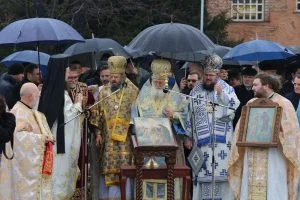 църква "Александър Невски" - Богоявленски водосвет  и освещаване на знамената .Президентът Росен Плевнелиев