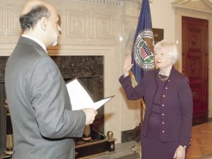 Бен Бърнанке и Джанет Йелън