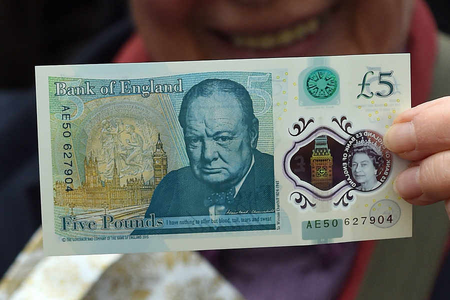 банкнота чърчил