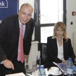 Изпълнителните директори на “Юробанк И Еф Джи България” Антъни Хасиотис и Петя Димитрова са доволни