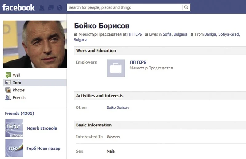 Едни от многото профили във фейсбук
