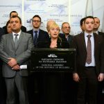 Парламент Пресконференция БСП Елена Йончева